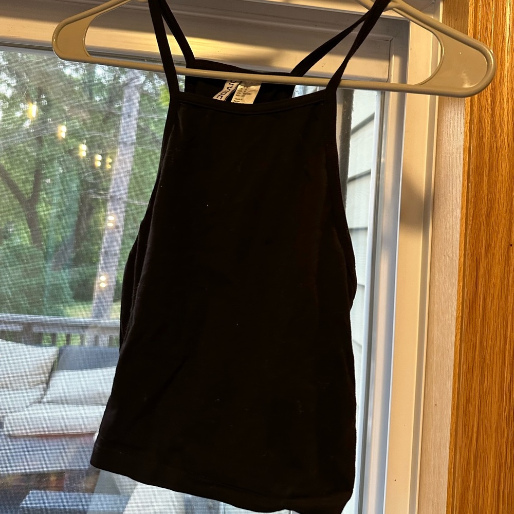 black H&M halter tank top